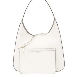 KATE SPADE Medium Rita Leather Hobo - Optic White